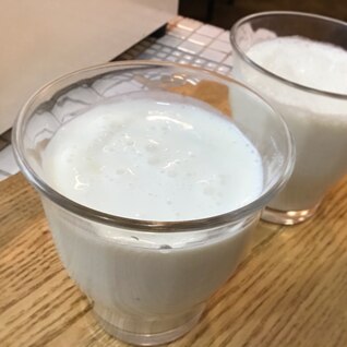 【腸活】店主の朝の一杯^_^バナナ酢ムージー